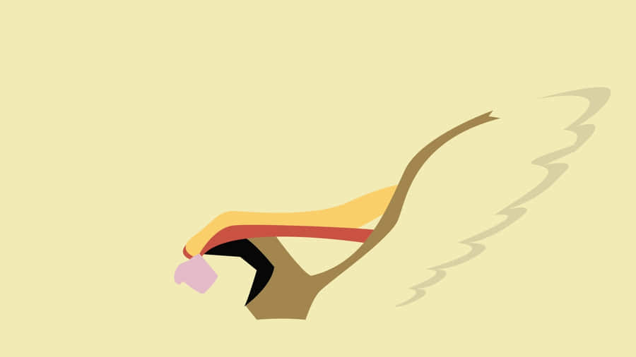 Pidgeotto Art In Yellow Wallpaper