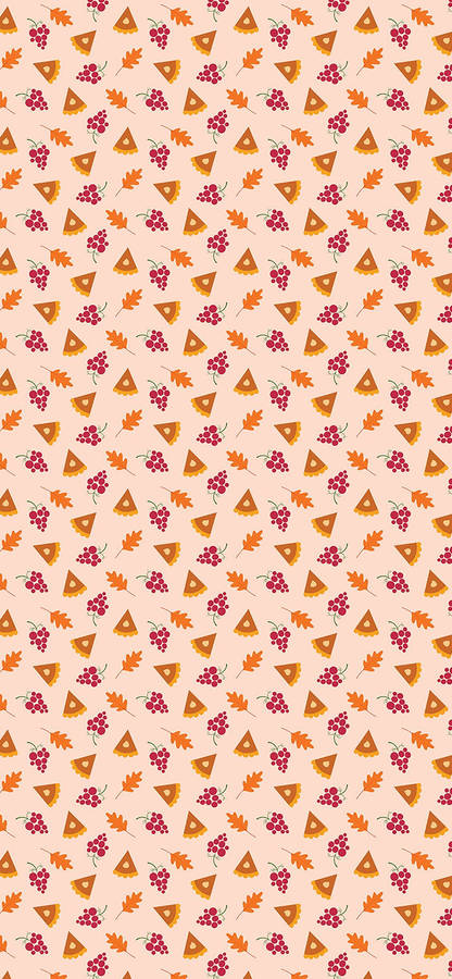 Pie Grapes Maple Cute Tablet Wallpaper