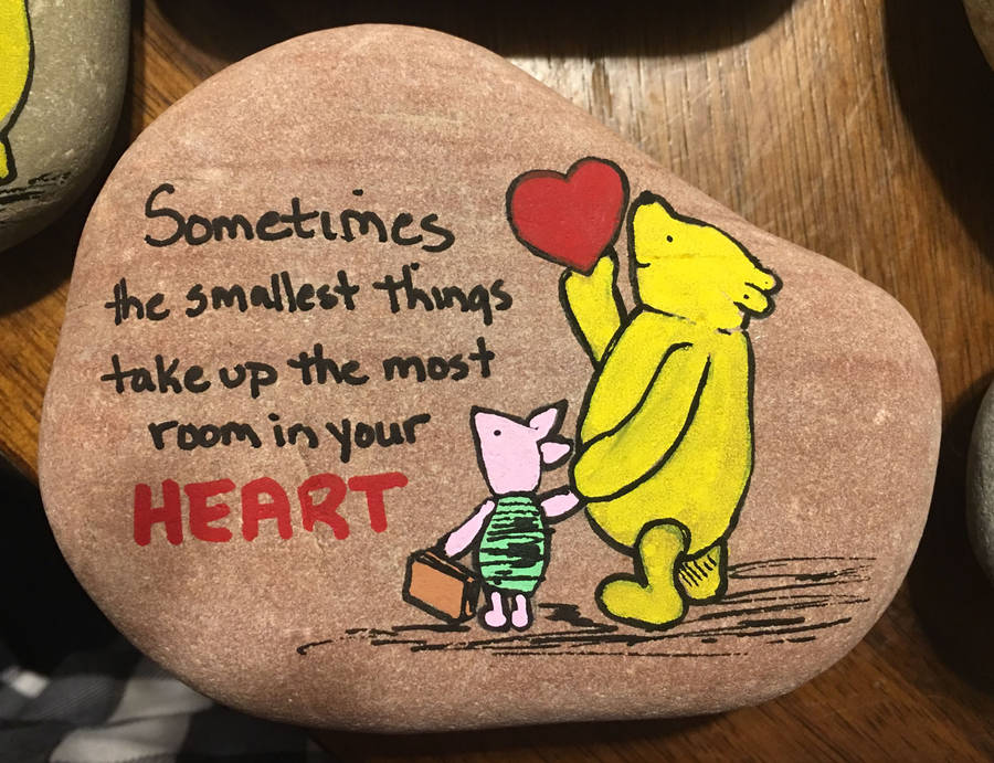 Piglet Stone Heart Wallpaper