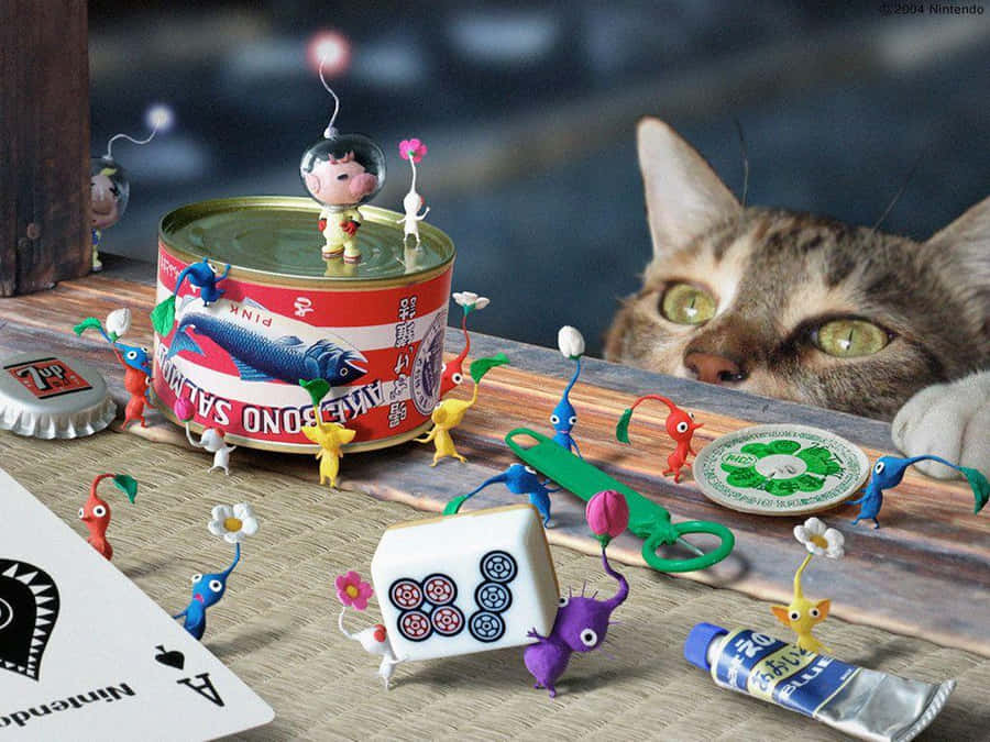 Pikmin Adventure Cat Observation Wallpaper