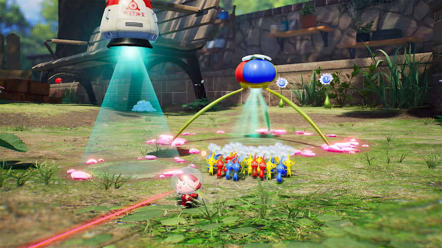 Pikmin Commanding Adventure Wallpaper
