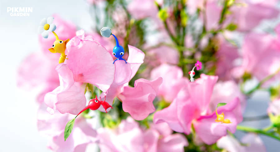 Pikmin Floral Adventure Wallpaper