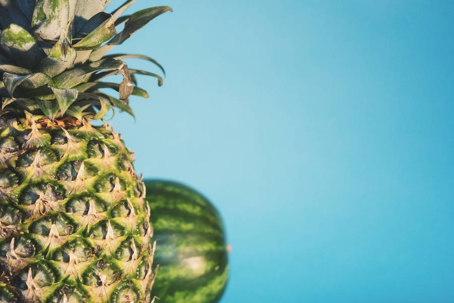 Pineapple And Watermelon Make A Delicious Summertime Treat Wallpaper