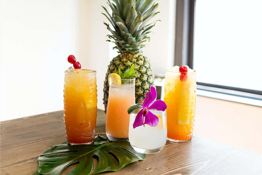 Pineapple Based Slushy Wallpaper