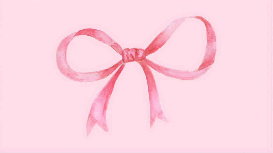 Pink Aesthetic Bow Wallpaper