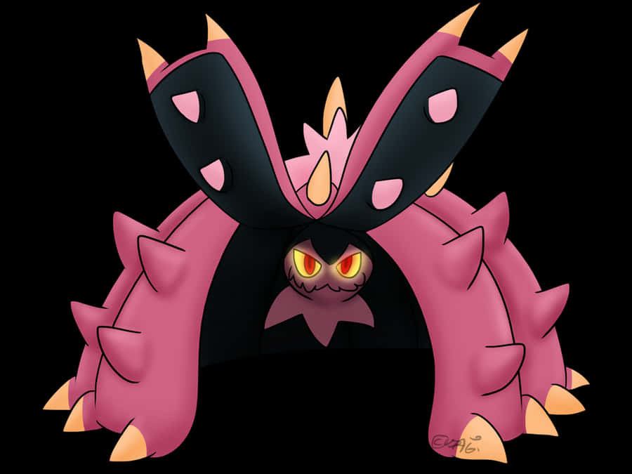 Pink And Black Toxapex Wallpaper