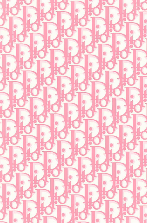 Pink And White Dior Phone Wallpaper