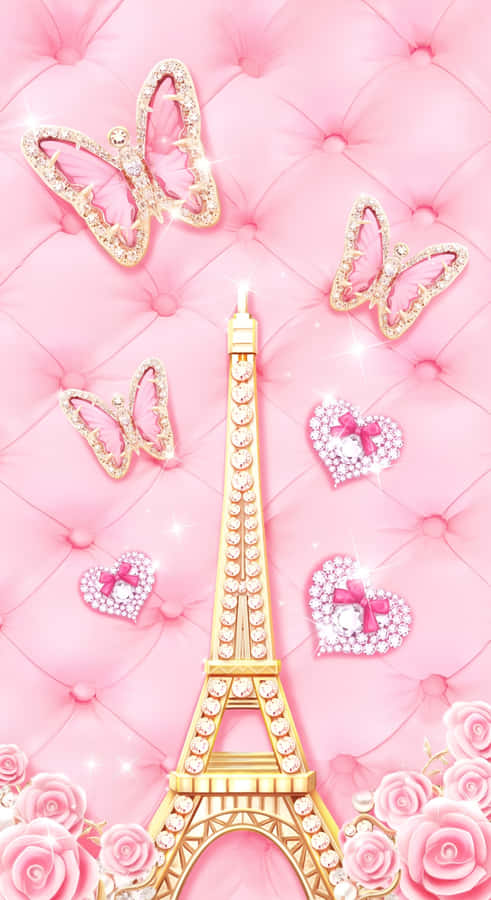 Pink Bimbo Aesthetic Decor Wallpaper