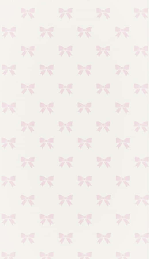 Pink Bow Pattern Background Wallpaper