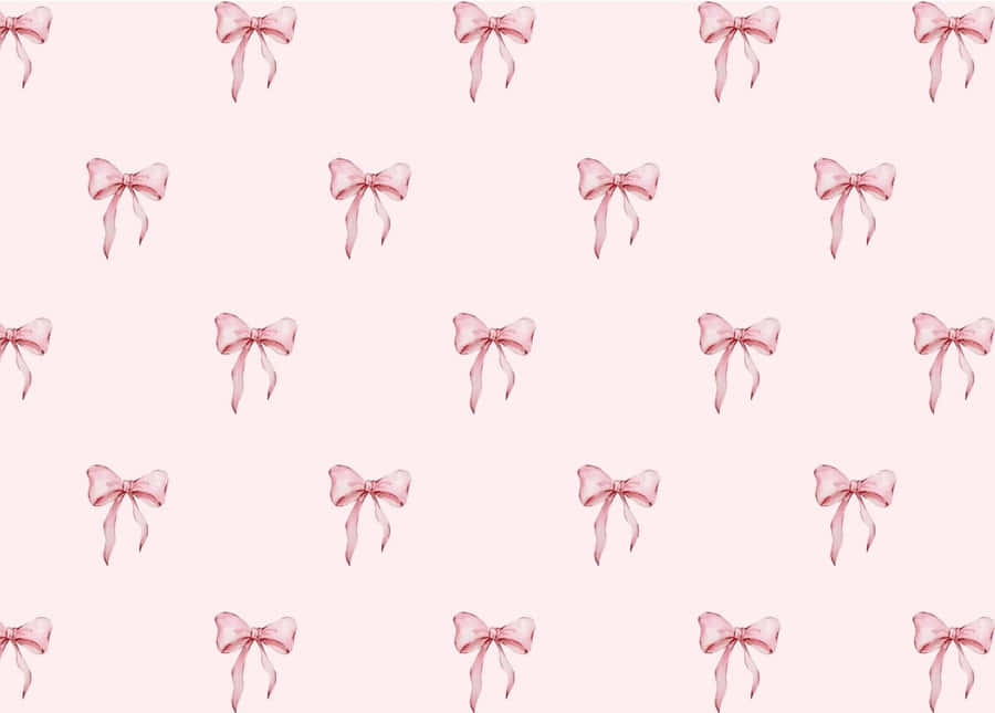 Pink Bow Pattern Wallpaper Wallpaper