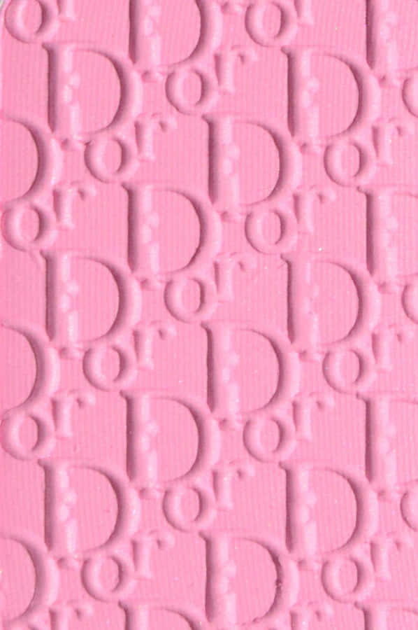 Pink Dior Pattern Texture Wallpaper