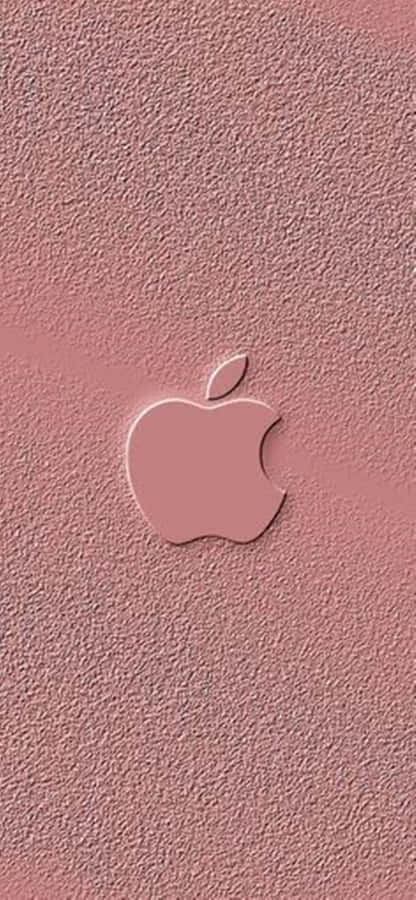 Pink Embossed Rose Gold Apple Wallpaper