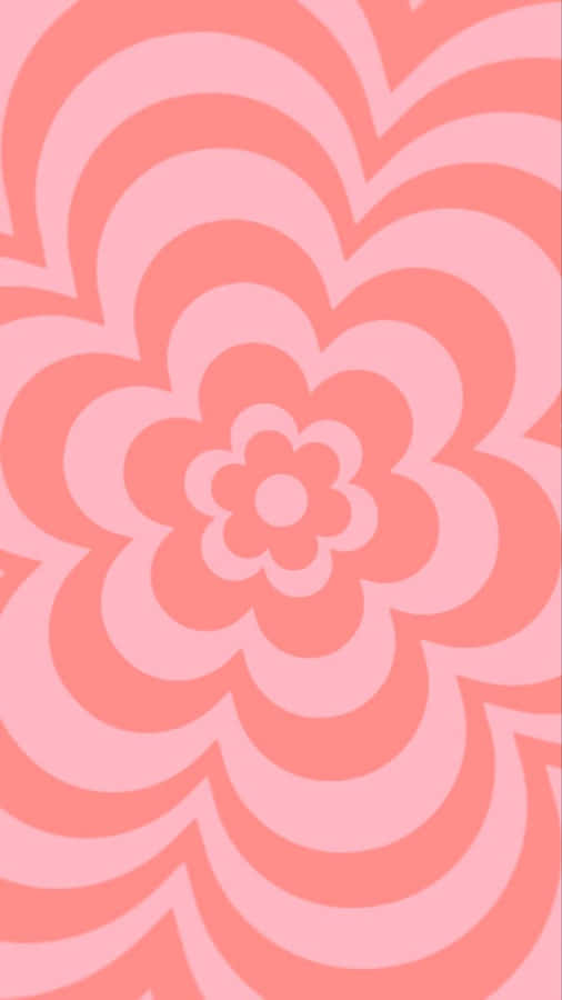 Pink Floral Pattern Background Wallpaper