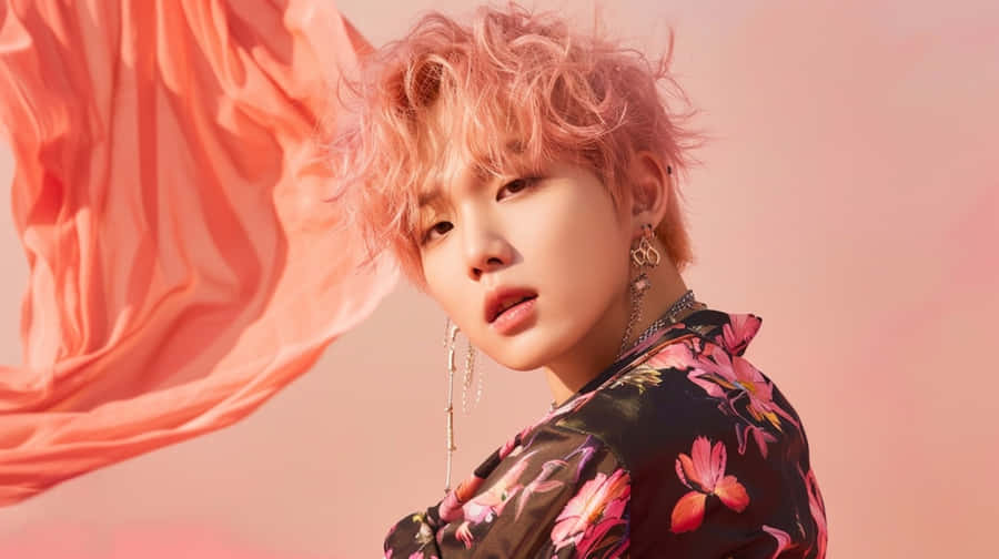 Pink Haired Music Artist Aesthetic Wallpaper