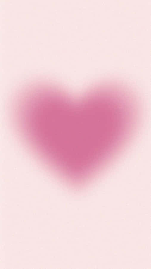 Pink Heart Aura Abstract Wallpaper