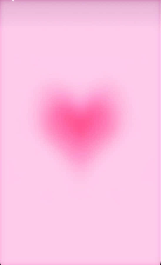 Pink Heart Aura Background Wallpaper