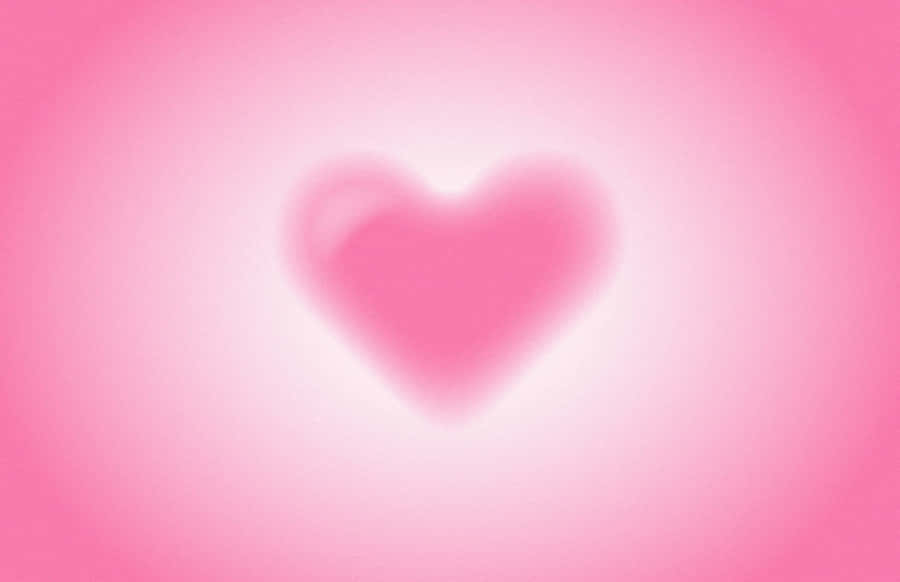 Pink Heart Aura Background Wallpaper