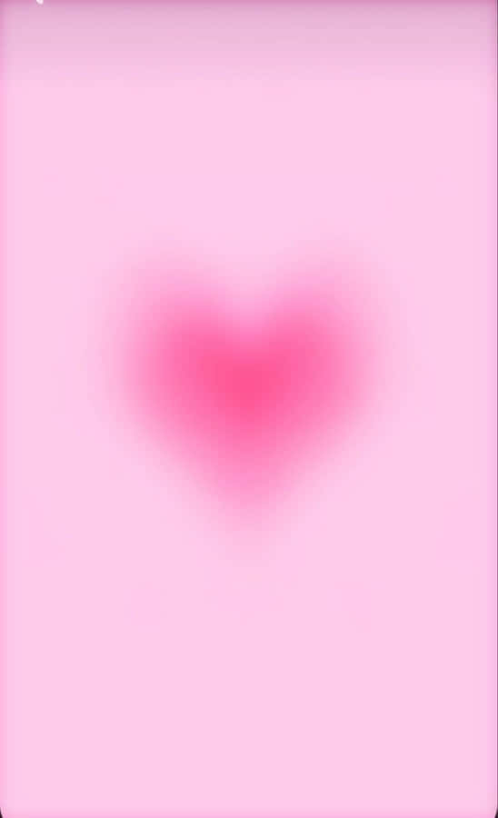 Pink Heart Aura Background Wallpaper