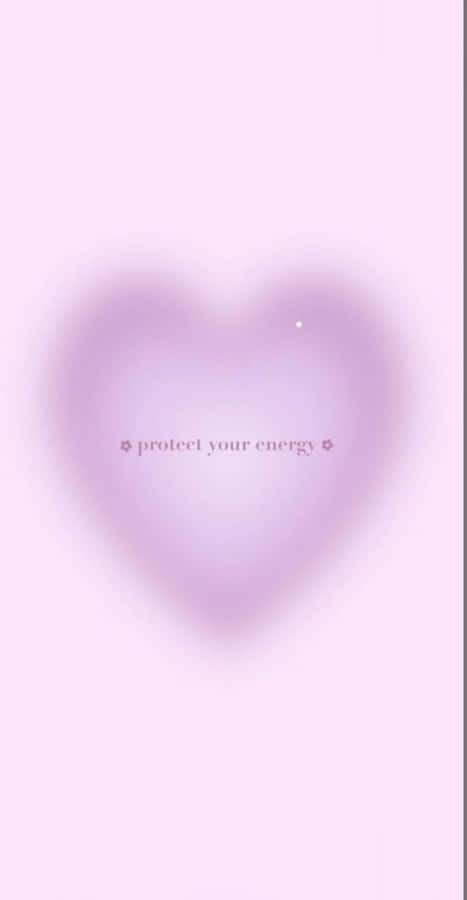 Pink Heart Aura Energy Protection Wallpaper