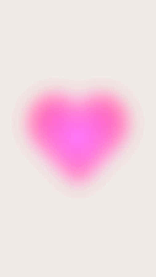 Pink Heart Aura Glow Wallpaper