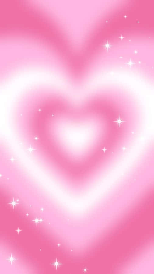 Pink Heart Aura Glow Wallpaper