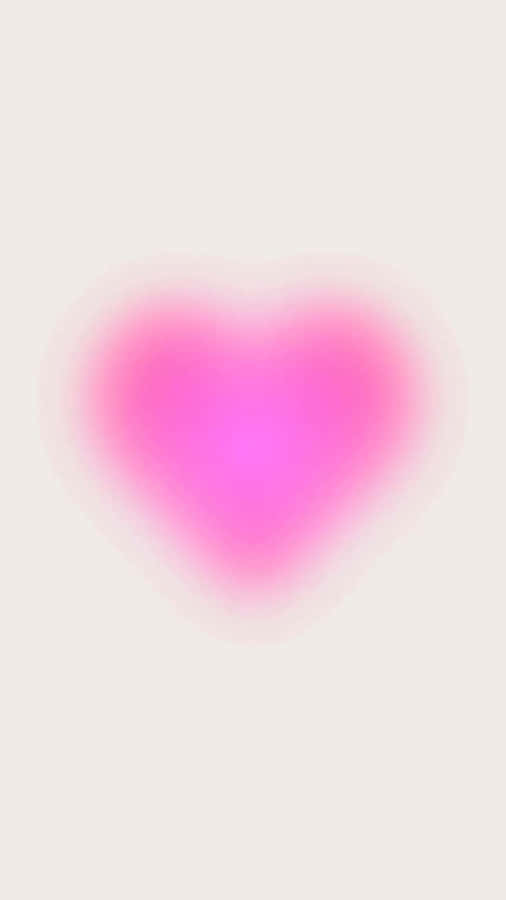 Pink Heart Aura Glow Wallpaper