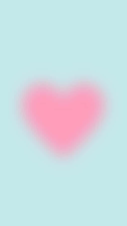 Pink Heart Aura Glow Wallpaper