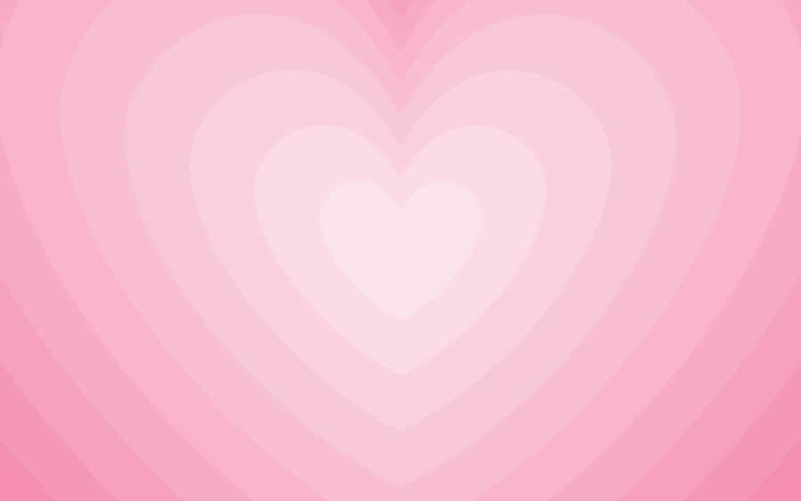 Pink Heart Gradient Background Wallpaper