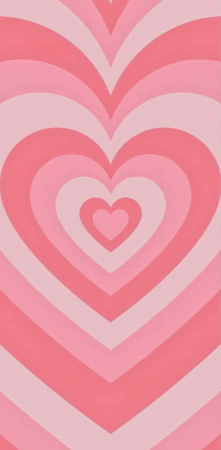 Pink Heart Layers Aesthetic.jpg Wallpaper