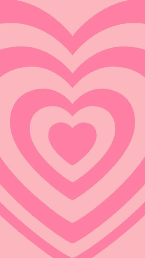 Pink Heart Pattern Background Wallpaper