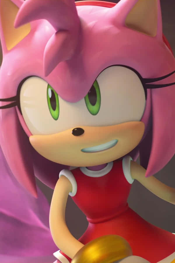 Pink Hedgehog Character Sonic Series Wallpaper
