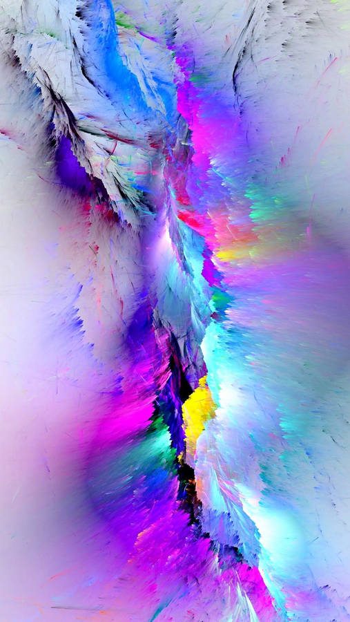 Pink Iphone Xr Paint Abstract Wallpaper