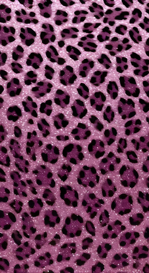 Pink Leopard Print Texture Wallpaper