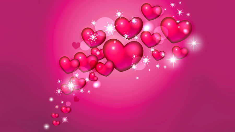 Pink Love - A Beautiful Expression Of Romance Wallpaper