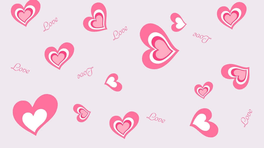 Pink Love - A Journey Of Romantic Feelings Wallpaper
