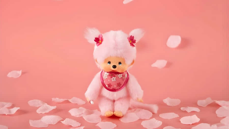 Pink Monchhichi Doll Wallpaper