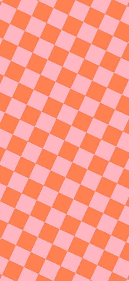 Pink Orange Checkered Pattern Wallpaper