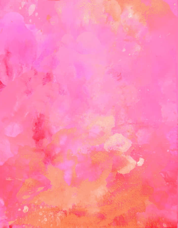 Pink Orange Watercolor Background Wallpaper