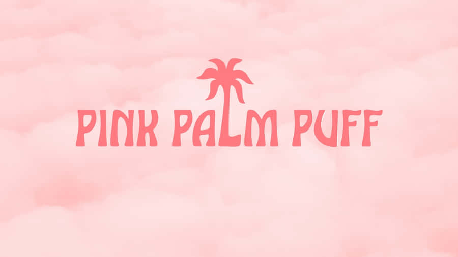 Pink Palm Puff Logo Wallpaper