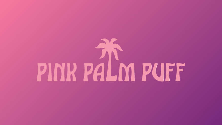 Pink Palm Puff Logo Wallpaper