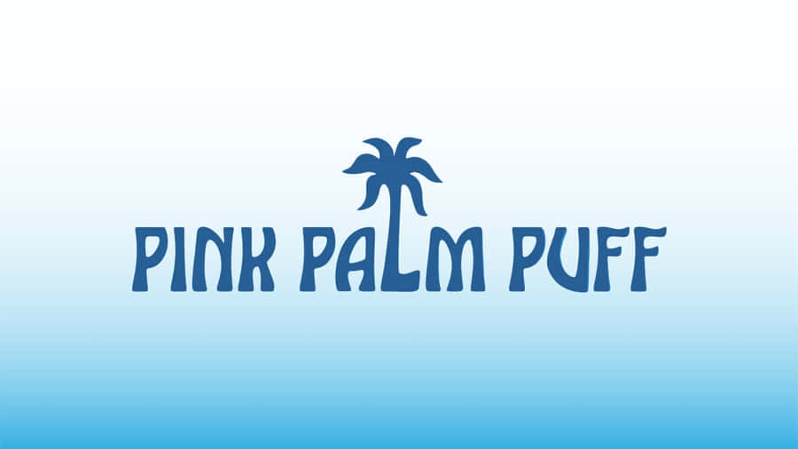 Pink Palm Puff Logo Wallpaper