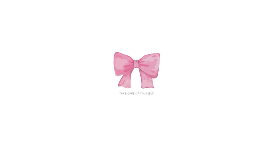 Pink Preppy Bow Wallpaper
