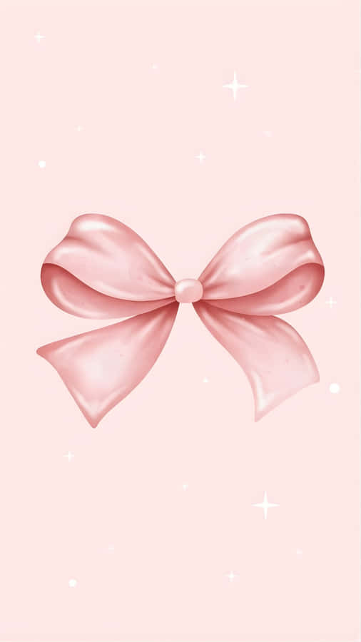 Pink Satin Bow Wallpaper