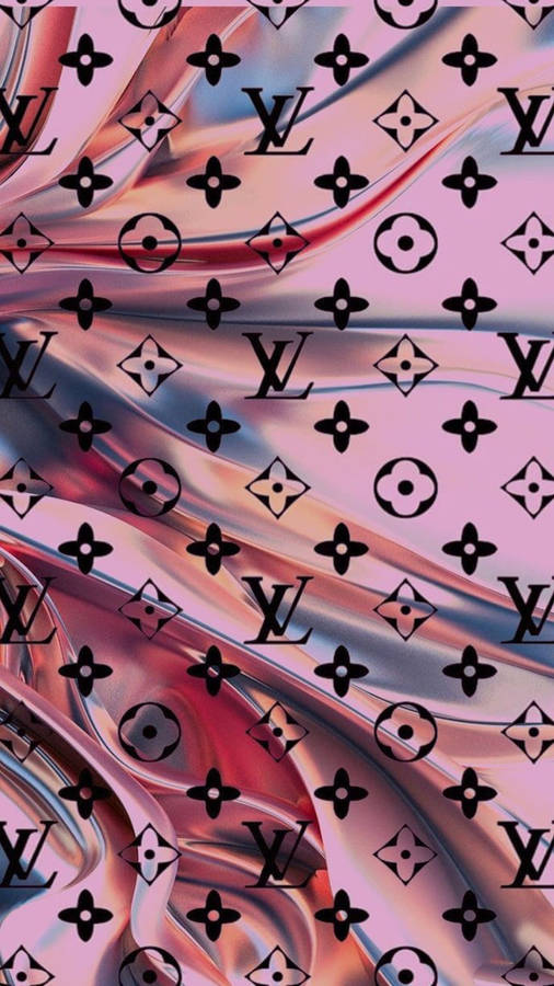Pink Scarf Louis Vuitton Phone Wallpaper
