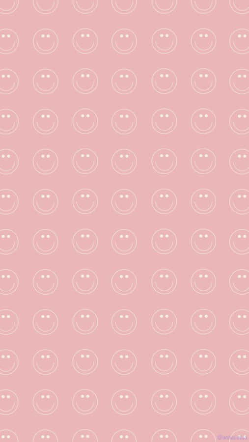 Pink Smiley Face Pattern.jpg Wallpaper
