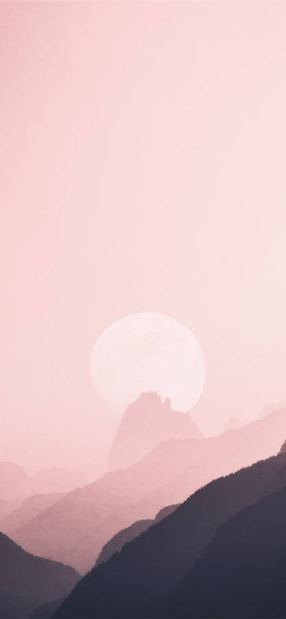 Pink Sunset Aesthetic Iphone Xr Wallpaper