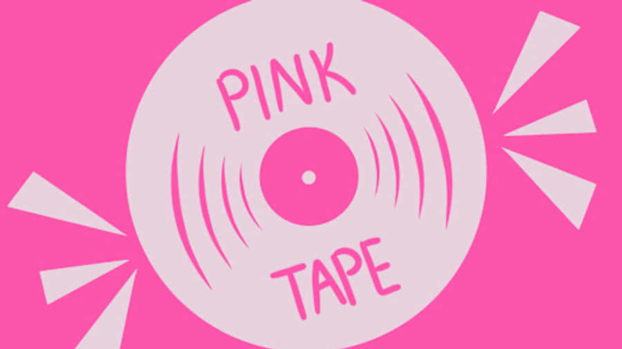 Pink Tape Vinyl Graphic Wallpaper