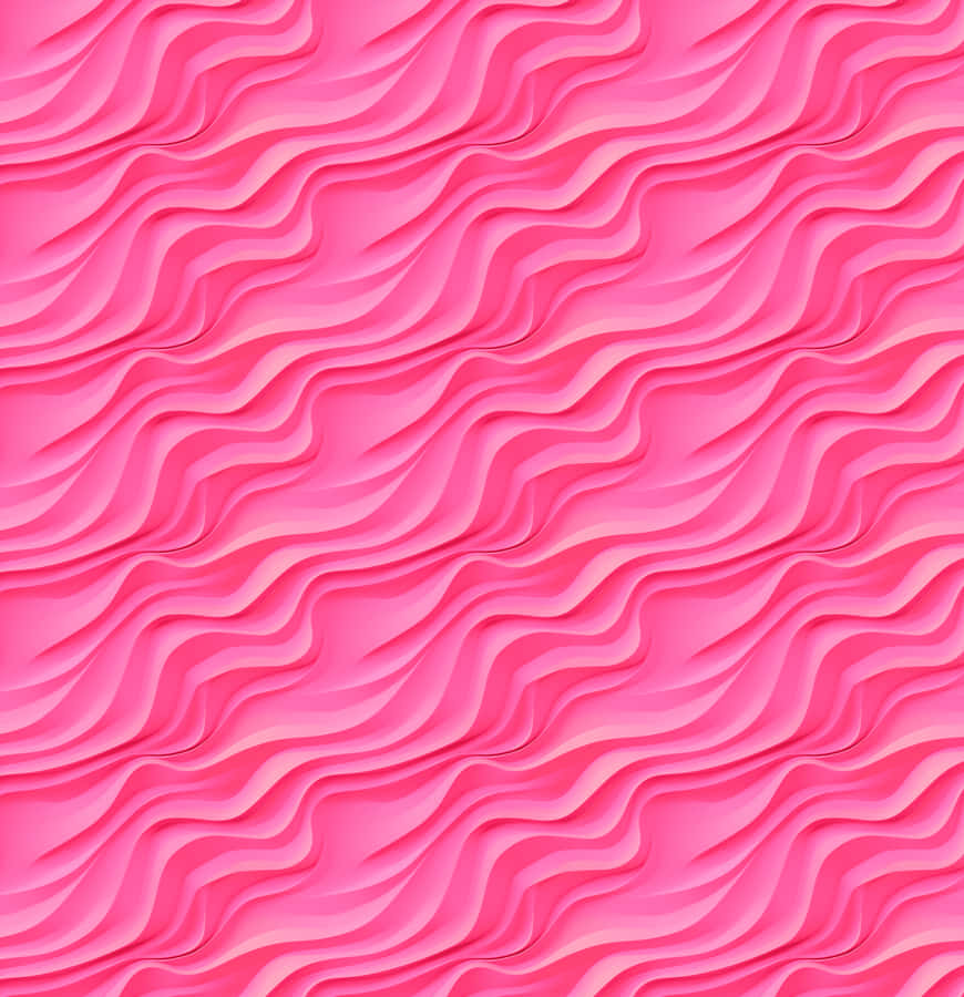 Pink Wavy3 D Pattern Texture Wallpaper