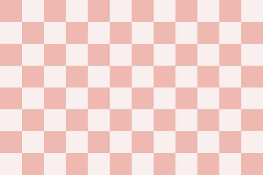 Pink White Checkerboard Pattern Wallpaper