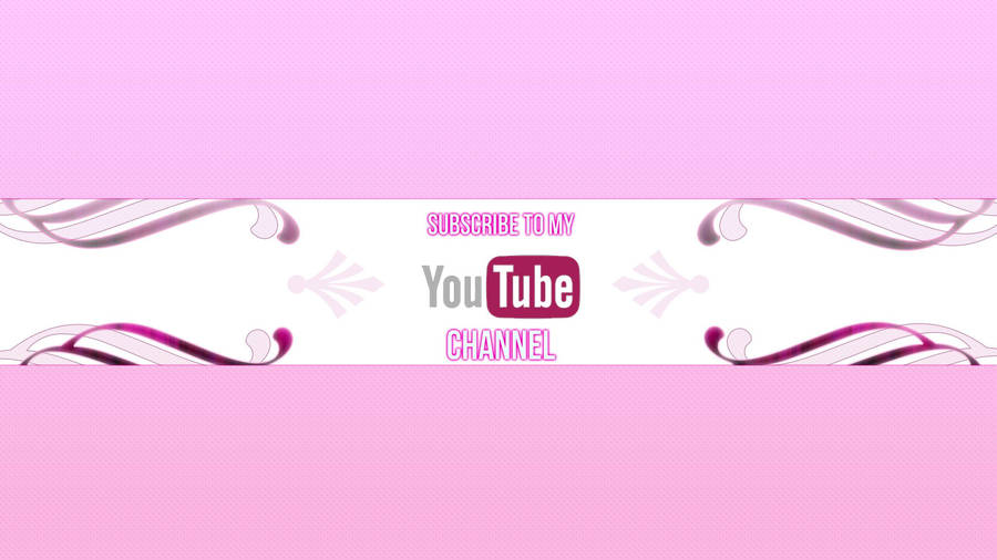 Pink Youtube Channel Wallpaper